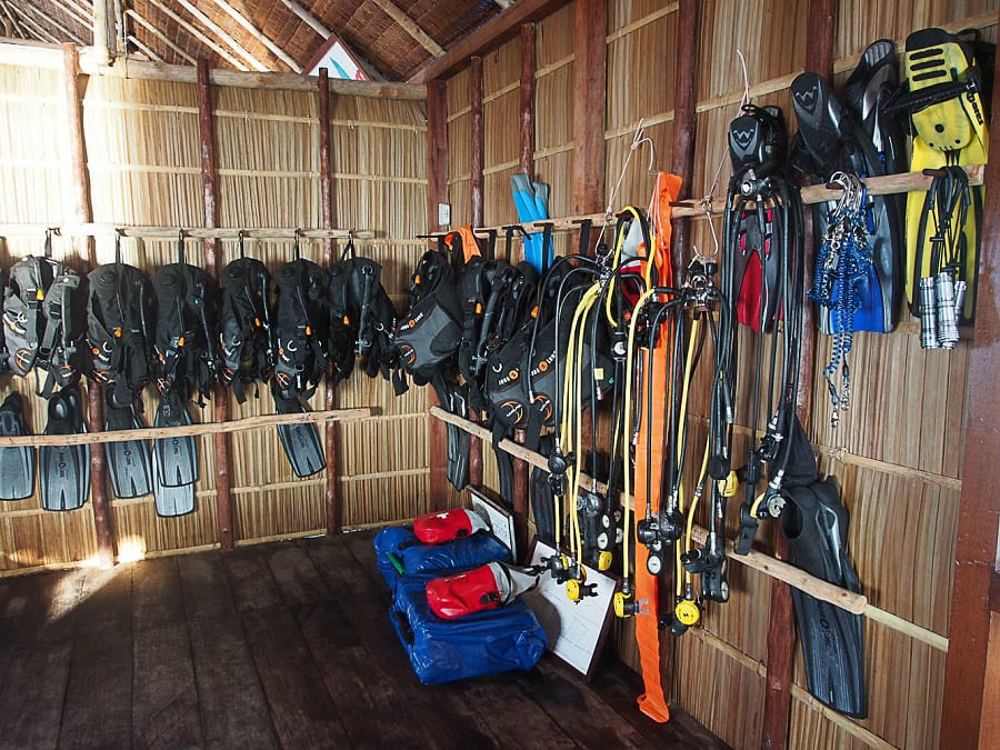 Papua Explorers Dive Resort, Gam Island, Raja Ampat, Indonesia-Dive-gear