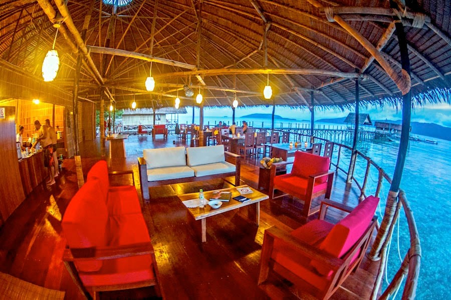 Papua Explorers Dive Resort, Gam Island, Raja Ampat, Indonesia-Restaurant