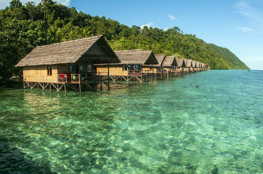 Papua Explorers Dive Resort, Gam Island, Raja Ampat, Indonesia-Bungalows