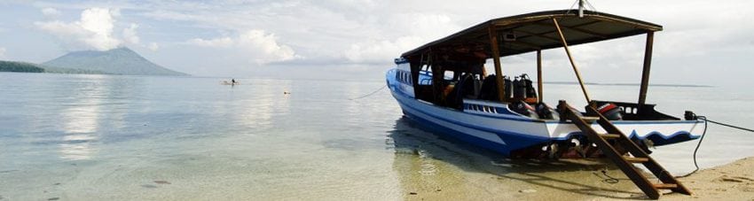Siladen resort spa siladen island bunaken north sulawesi indonesia boat banner