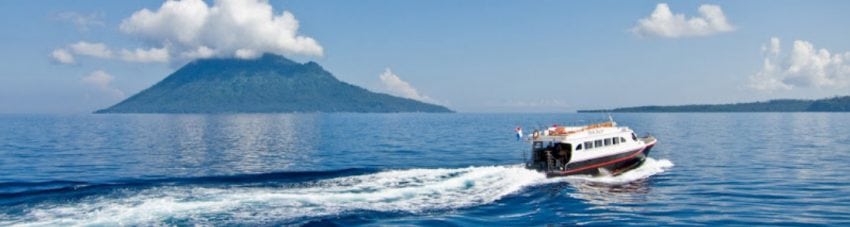 Tasik ria resort manado north sulawesi indonesia boat banner