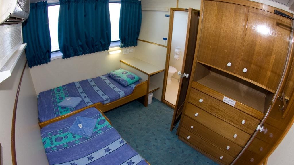 12 Mike Ball Dive Expeditions diving Coral Sea aboard Spoilsport Liveaboard Australia standard-cabin