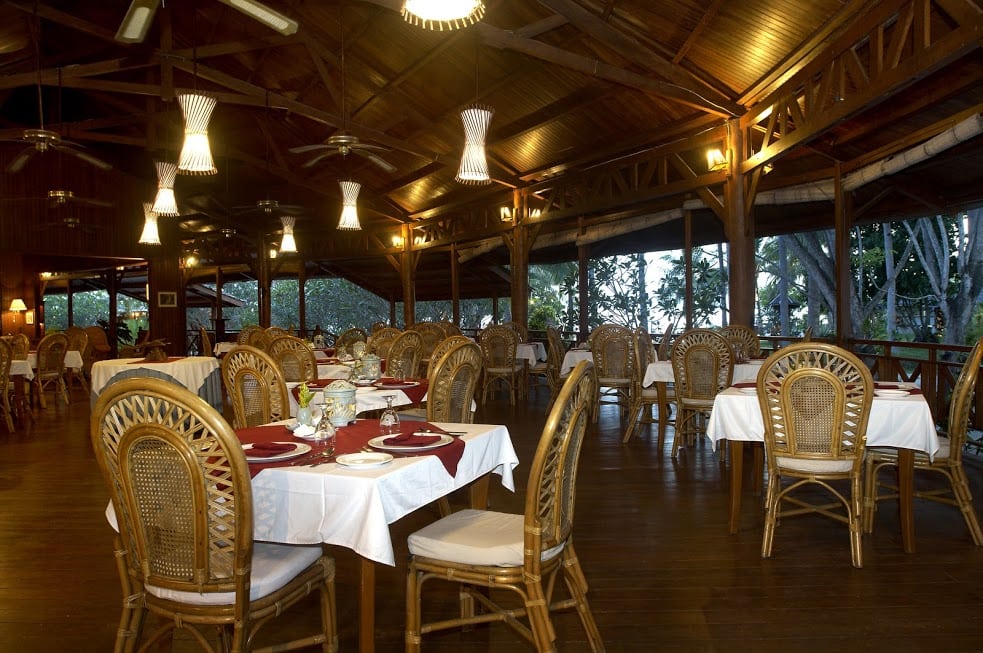 Gangga island resort north sulawesi indonesia dining inside