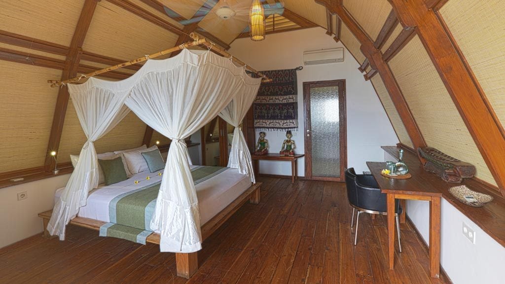 6-Komodo Resort Diving Club on Sebayur Island Komodo National Park Flores Indonesia bungalow-interior