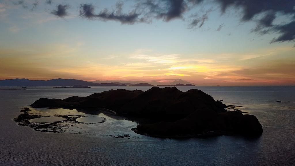8-Komodo Resort Diving Club on Sebayur Island Komodo National Park Flores Indonesia sunset