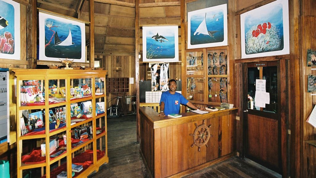Gangga island resort north sulawesi indonesia dive center inside