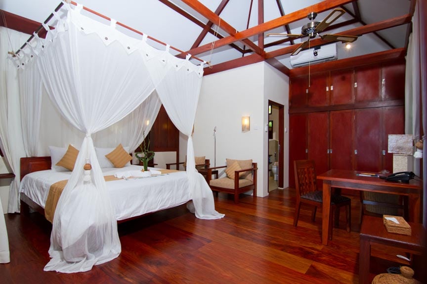 Wakatobi dive resort central sulawesi indonesia ocean bungalow interior
