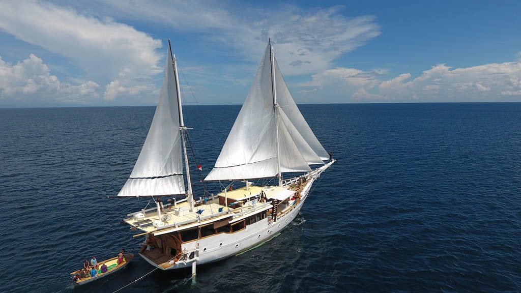 Teman liveaboard is a beautiful traditional two masted Phinisi sailing boat-Komodo-Raja-Ampat-Indonesia-External-sundeck