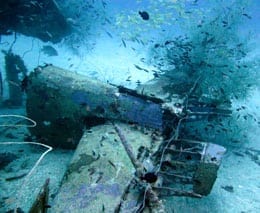 Tail section diving deep pete at kavieng png diveplanit feature