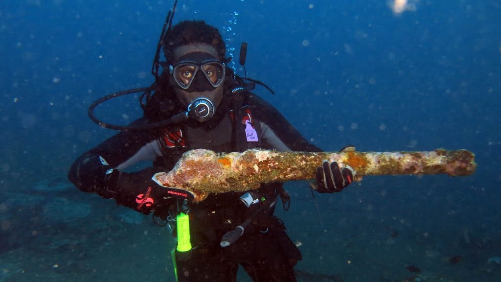 Allan power dive tours santo vanuatu dive guide with m