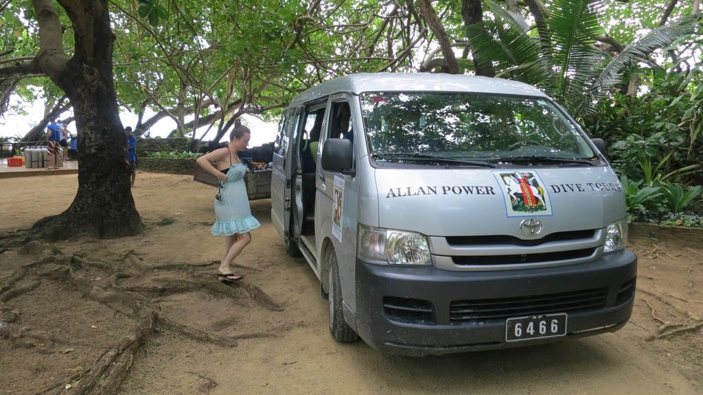 Allan power dive tours santo vanuatu minibus