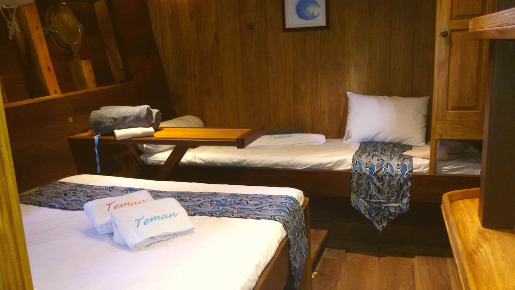 Teman liveaboard | Each of the cabins is designed for an occupancy of 2, or 4 persons