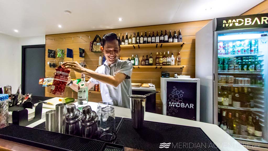 11 Meridian Adventure Dive Resort – Club Med style diving in Raja Ampat Indonesia-bar