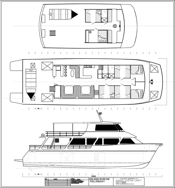 The odyssey liveaboard rowley shoals australia deckplan