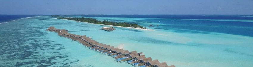 Lux south ari atoll over water bungalows banner