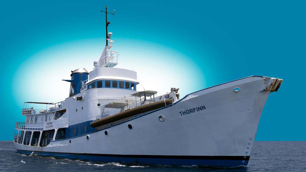 The SS Thorfinn Liveaboard provides spacious comfort from which to enjoy reef diving as well as the best wreck diving in the world in Truk Lagoon