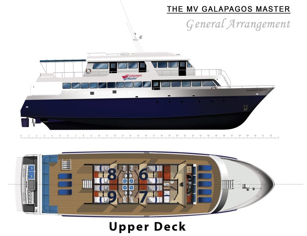Galapagos Master Liveaboard Diving Galapagos Wolf & Darwin-cabin layout1