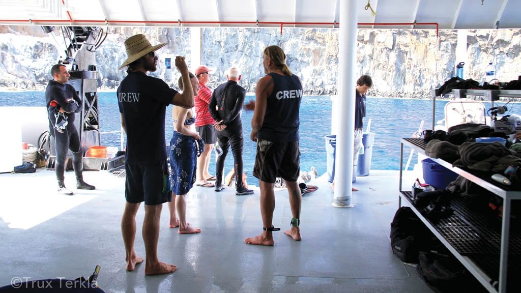 Nautilus Belle Amie Liveaboard Socorro & Guadalupe Islands Mexico-dive deck