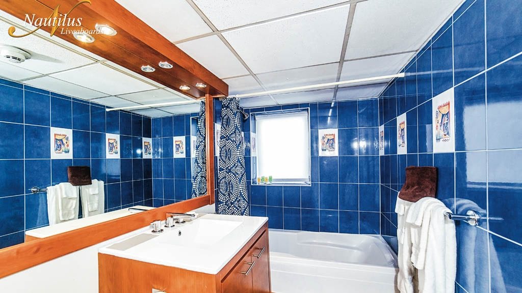 Nautilus Explorer Liveaboard Socorro & Guadalupe Islands Mexico-premium bathroom