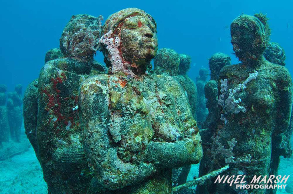 Diving Cancun Underwater sculptures Jason de Caires Taylor by Nigel Marsh 1