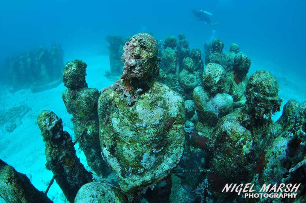 Diving Cancun Underwater sculptures Jason de Caires Taylor by Nigel Marsh 2