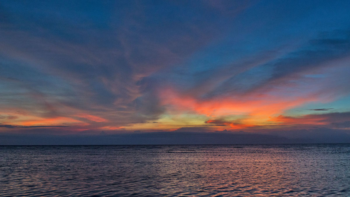 Diving Gili Islands sunset