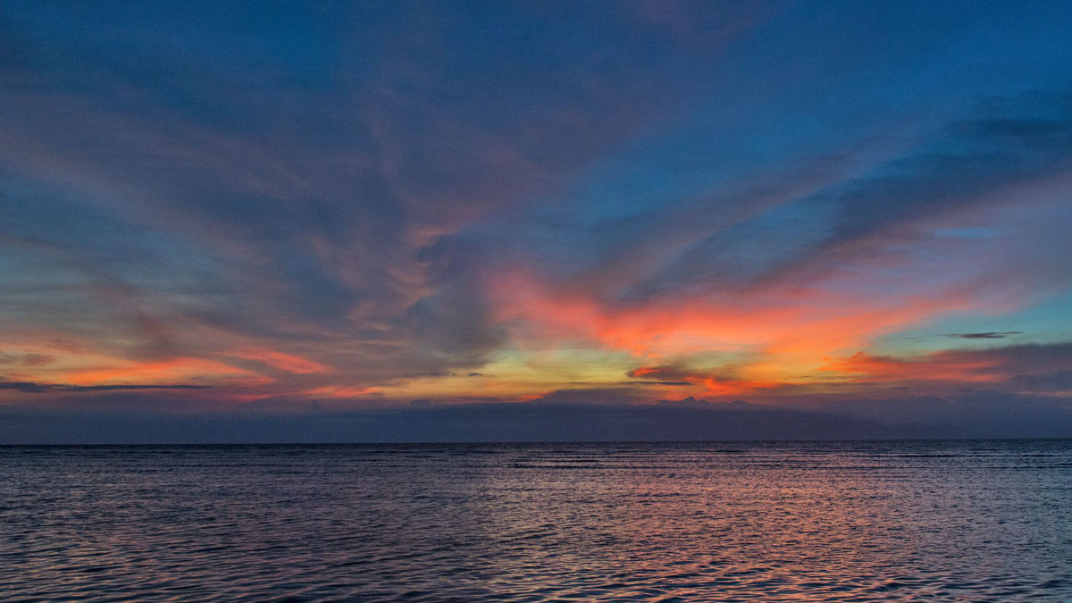Diving Gili Islands sunset