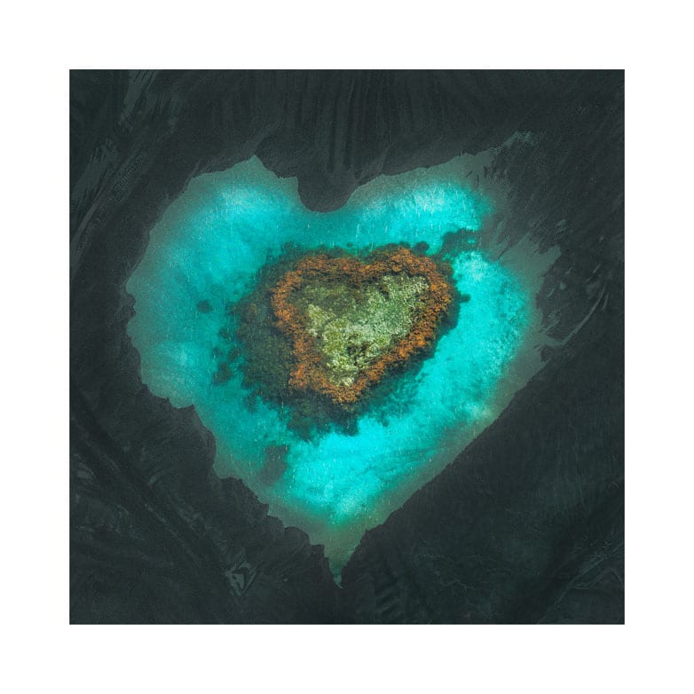 Light Collective Black Blue Coal or Coral photography exhibition -Heart in Heart web