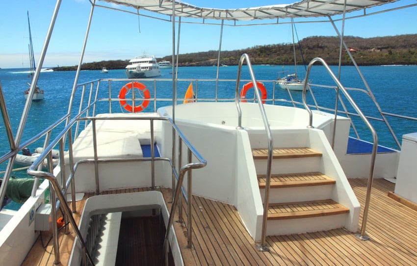Humboldt Explorer Liveaboard Galapagos Islands-sundeck hottub