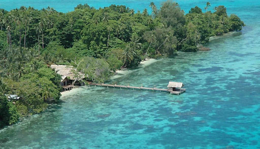 Dive gizo solomon islands sanbis arial view