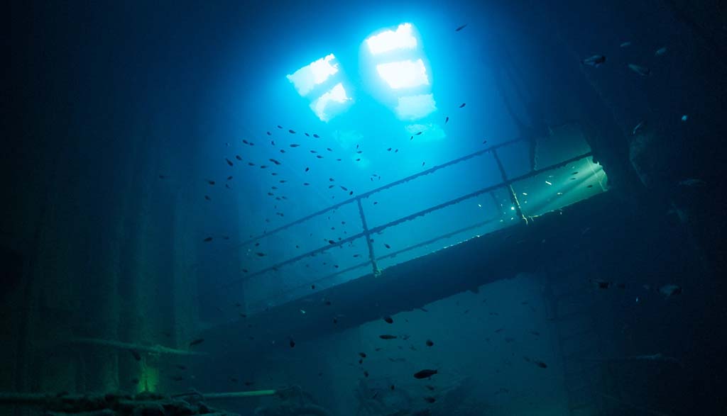 Tech diving introduction inside wreck credit colin yee