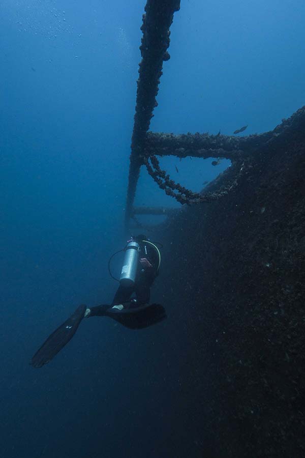 The Ex H.M.A.S Tobruk near the Great Barrier Reef in Queensland, Australia, is a dive that will challenge and excite both long-time wreck enthusiasts and the more casual divers among us.
