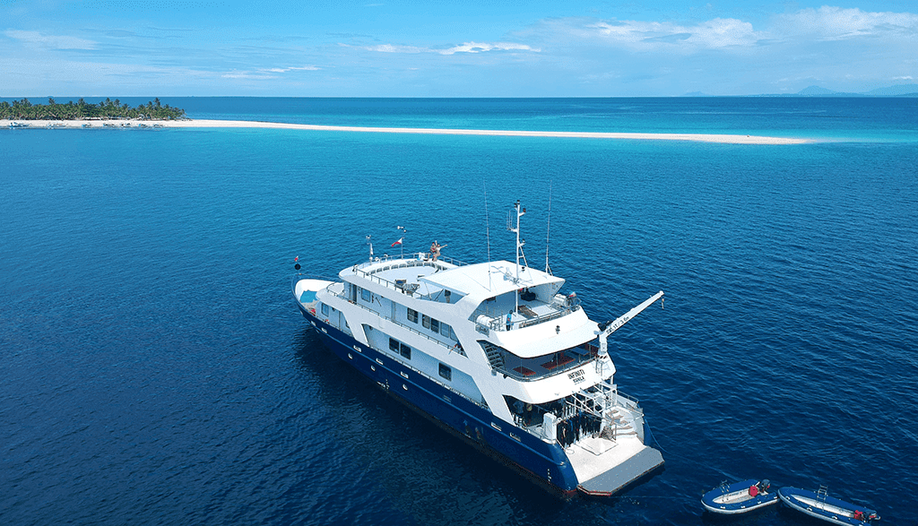 Infinity liveaboard philippines arial view