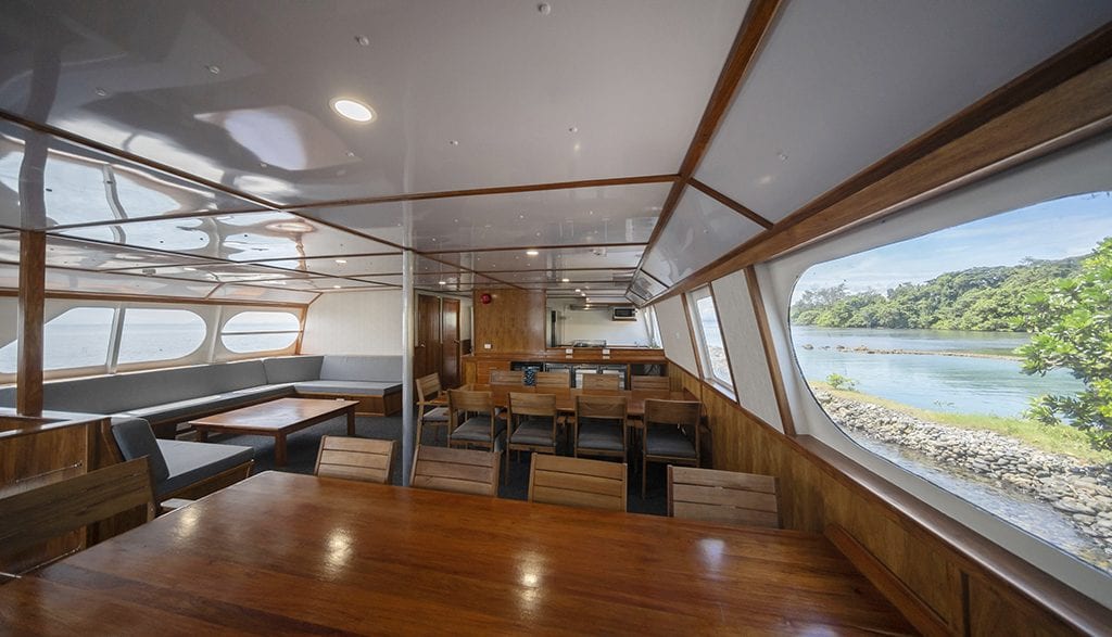 MV Oceania at Walindi Plantation Resort saloon 2