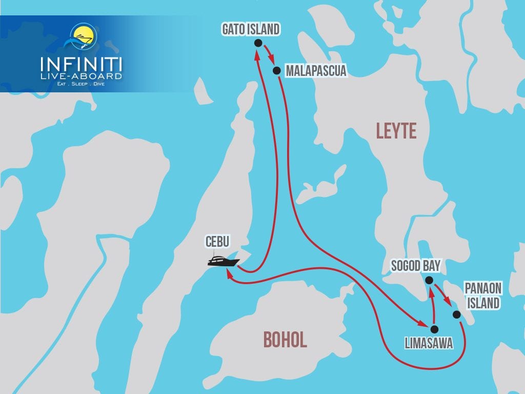 Route malapascua and leyte
