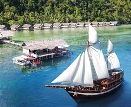 Coralia Liveaboard, sustainable dive cruises in Raja Ampat and Komodo with the comfort of air-con and ensuite cabins, and attention of dedicated local crew.