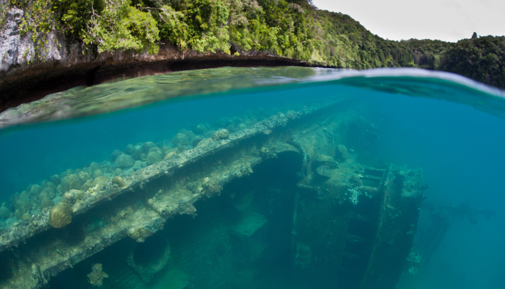Best wreck diving in the south pacific