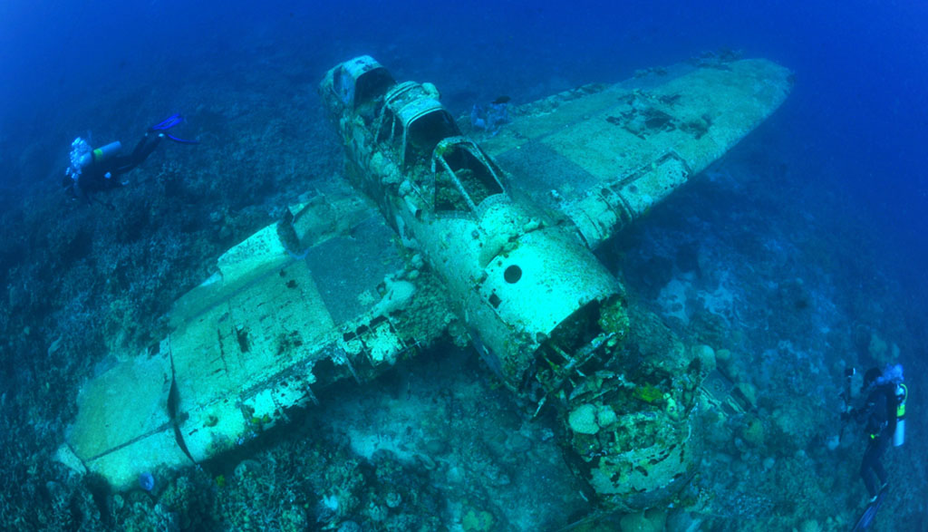 Best wreck diving in the south pacific