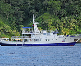 Okeanus Aggressor 1 liveaboard takes divers to Cocos Island in Costa Rica, one of the best places in the world for diving with hammerhead sharks and other pelagic marine life. Part of the Aggressor Group, the boat is both functional and comfortable.