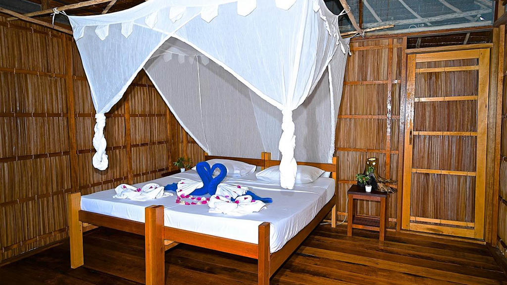 The luxury Agusta Eco Resort lies at the heart of Raja Ampat close to famous dive sites Mioskon, Melissa’s Garden, Mike’s Point, Cape Kri, Arborek Island