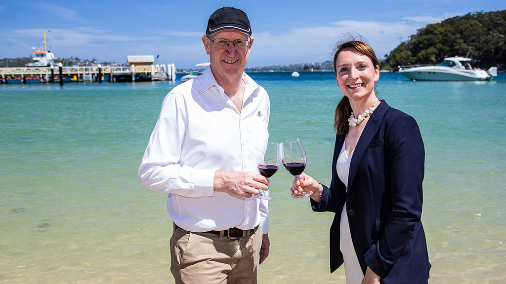 Taylors Wines and SIMS launch ‘SeaBNBs’ for Sydney’s seahorses - mitchell taylor taylors wines and martina doblin sims toast new partnership Taylors Wines has partnered with the Sydney Institute of Marine Science (SIMS) to launch a fundraising campaign to save White’s seahorses from extinction.