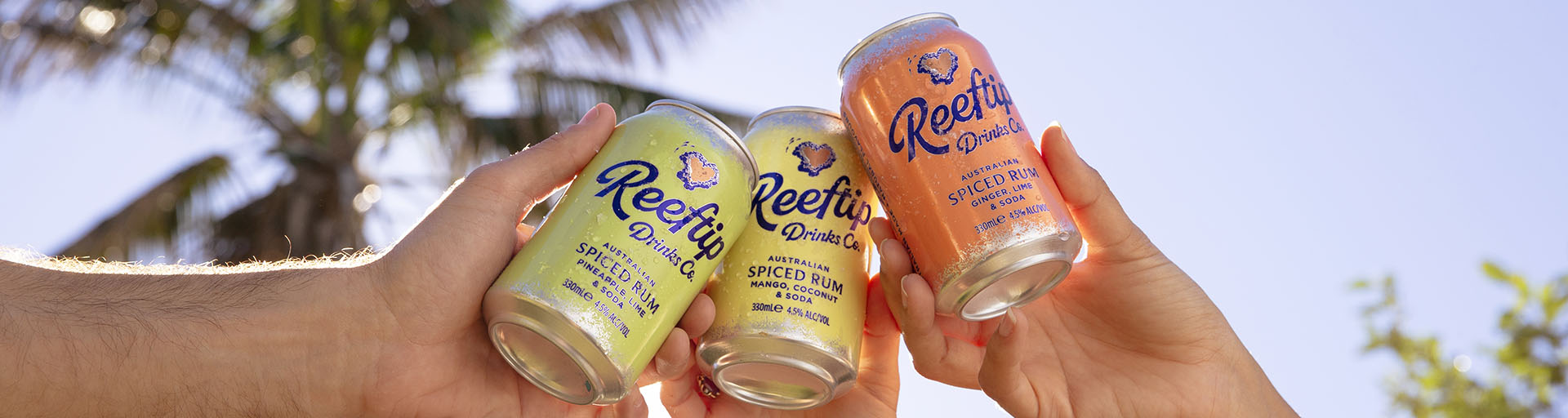 Reeftip Spiced Rum Cans Reeftip Drinks: saving the Reef with Bundy Spiced Rum